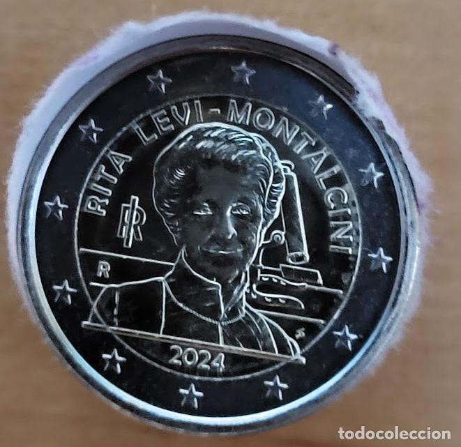 Monedas antiguas de Europa: Moneda 2 Euros Conmemorativa Italia 2024 - Rita Levi-Montalcini, Premio Nobel de Medicina 1986