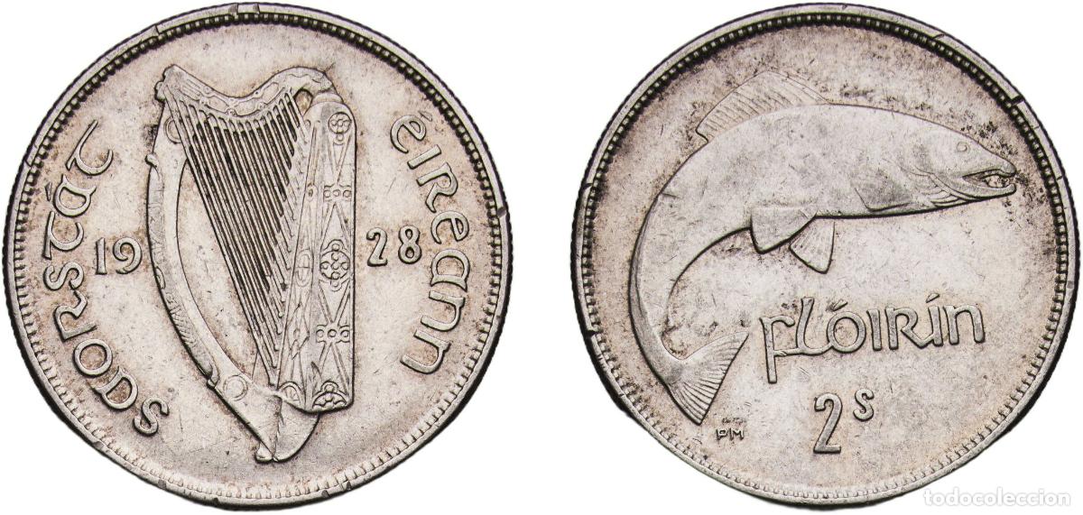 Monedas antiguas de Europa: Ireland Irish Free State 1928 2 Shillings / 1 Florin Silver (.750) Royal Mint (Tower Hill) (2025000