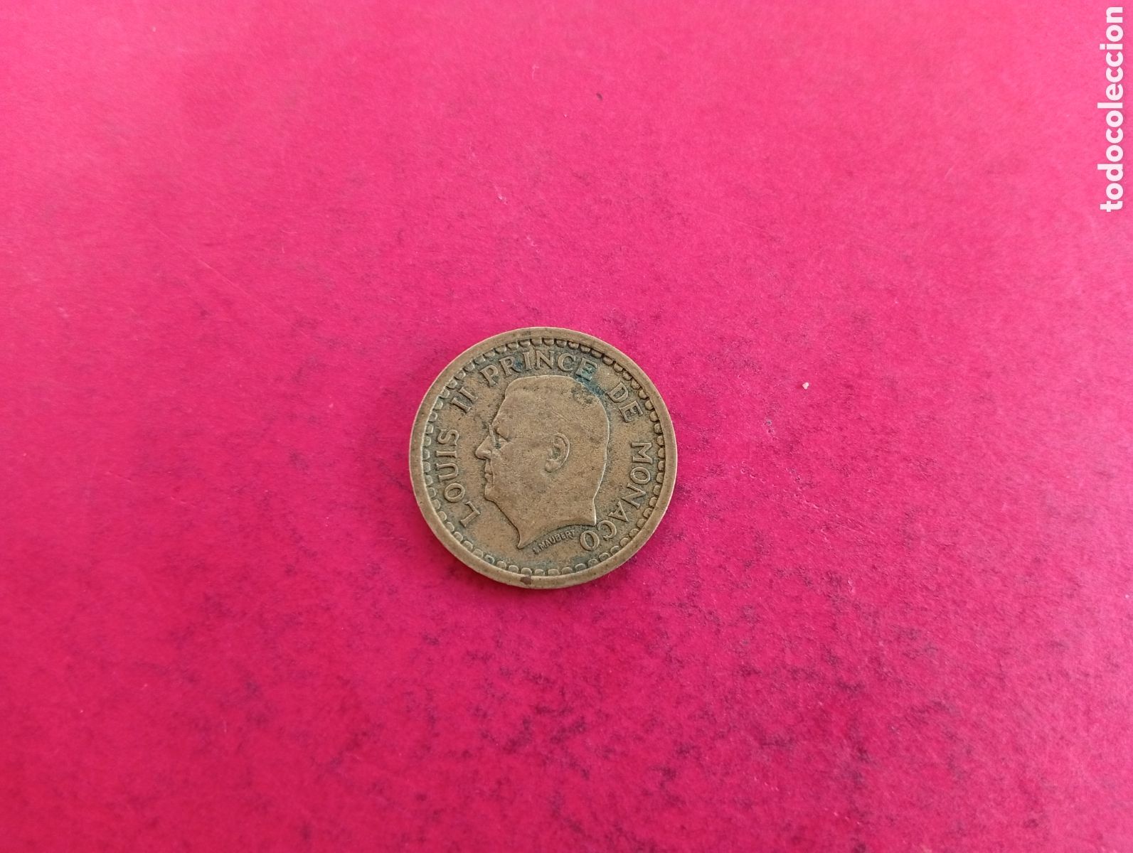 Monedas antiguas de Europa: 1 franco de M&oacute;naco sin datar