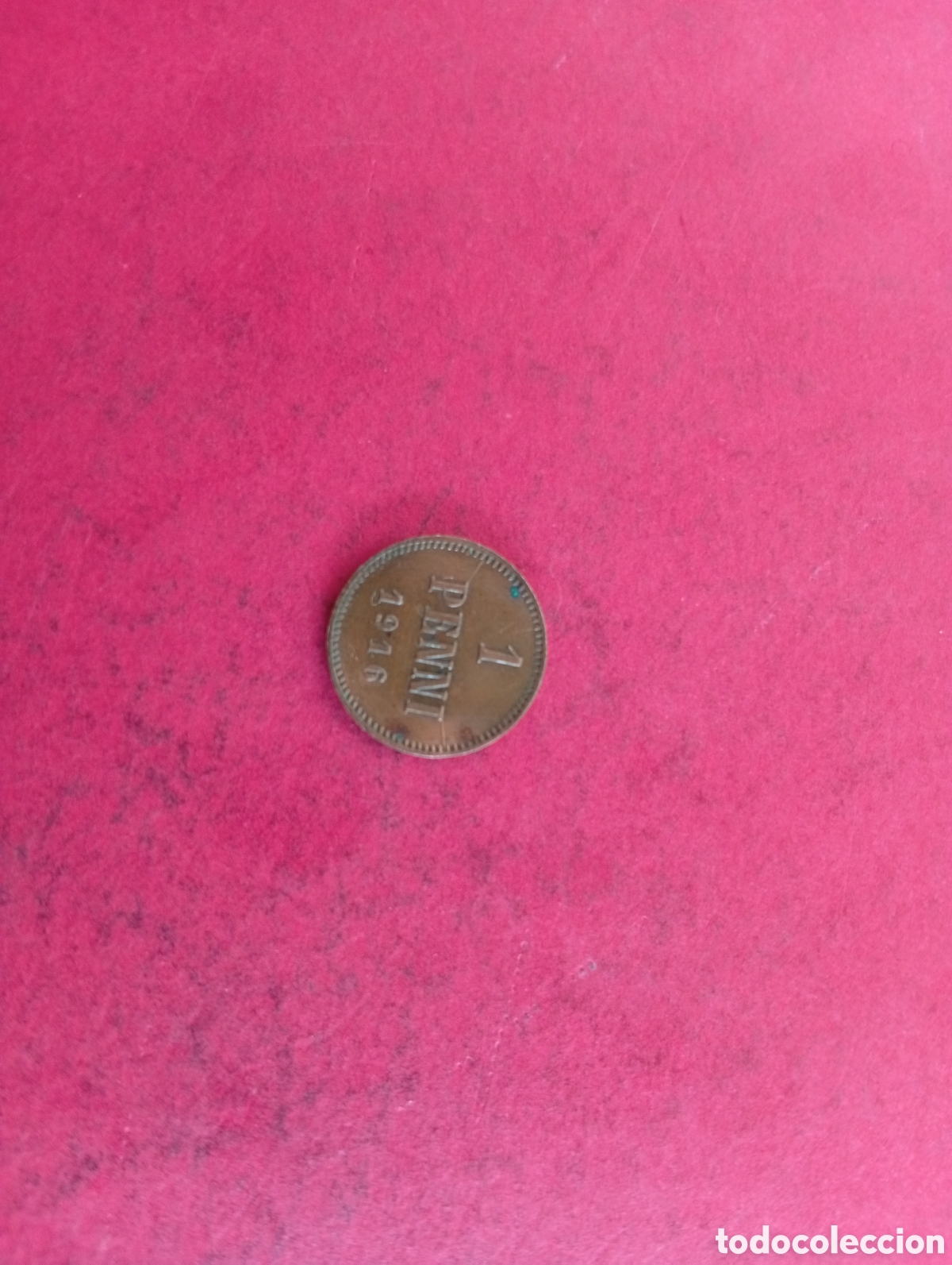 Monedas antiguas de Europa: 1 penni de Finlandia 1916