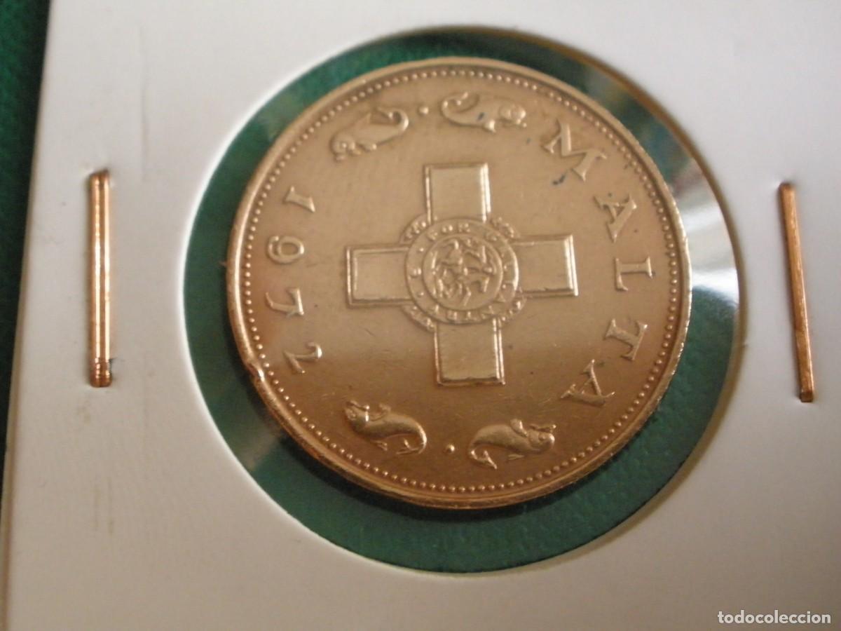 Monedas antiguas de Europa: Moneda Malta 1 centimo 1972 - Foto 3
