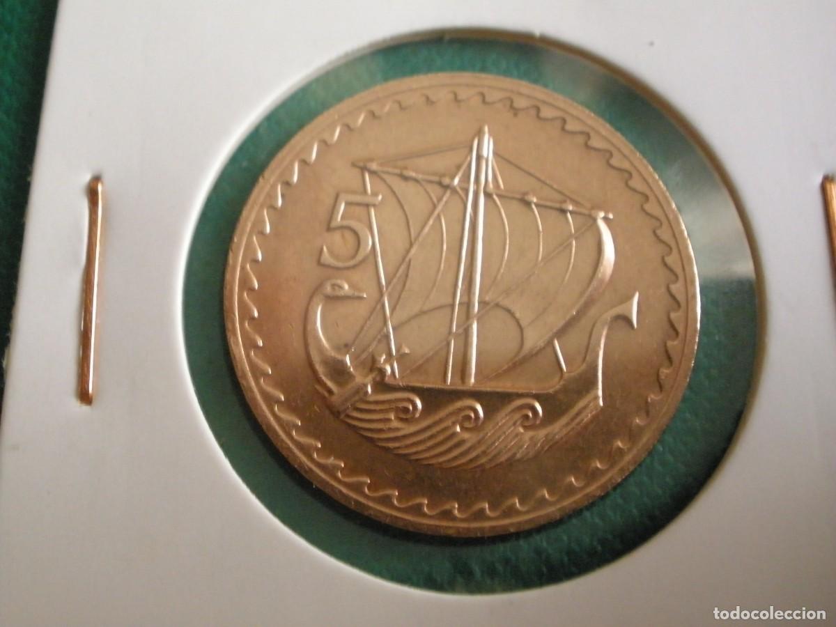 Monedas antiguas de Europa: MONEDA DE 5 MILS DE CHIPRE 1980 - Foto 3