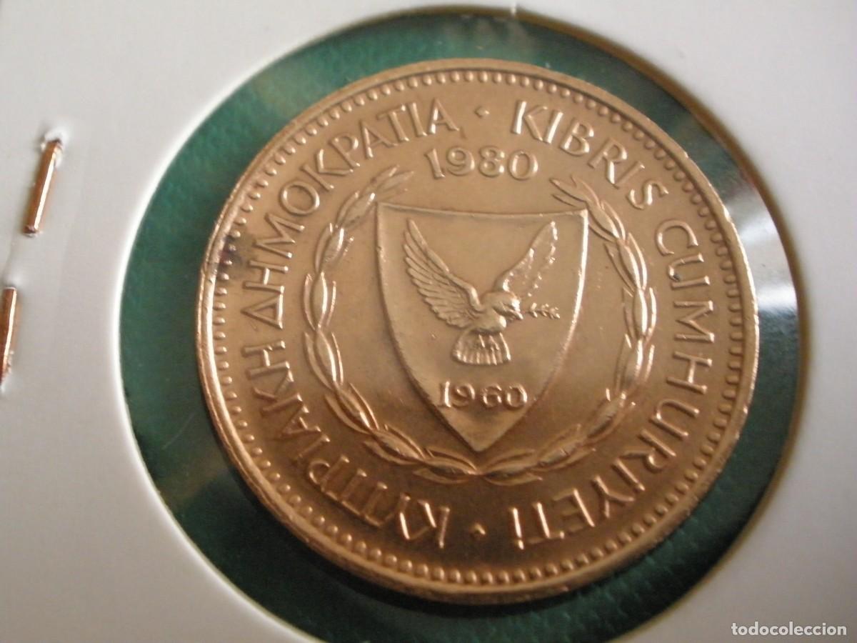Monedas antiguas de Europa: MONEDA DE 5 MILS DE CHIPRE 1980 - Foto 4
