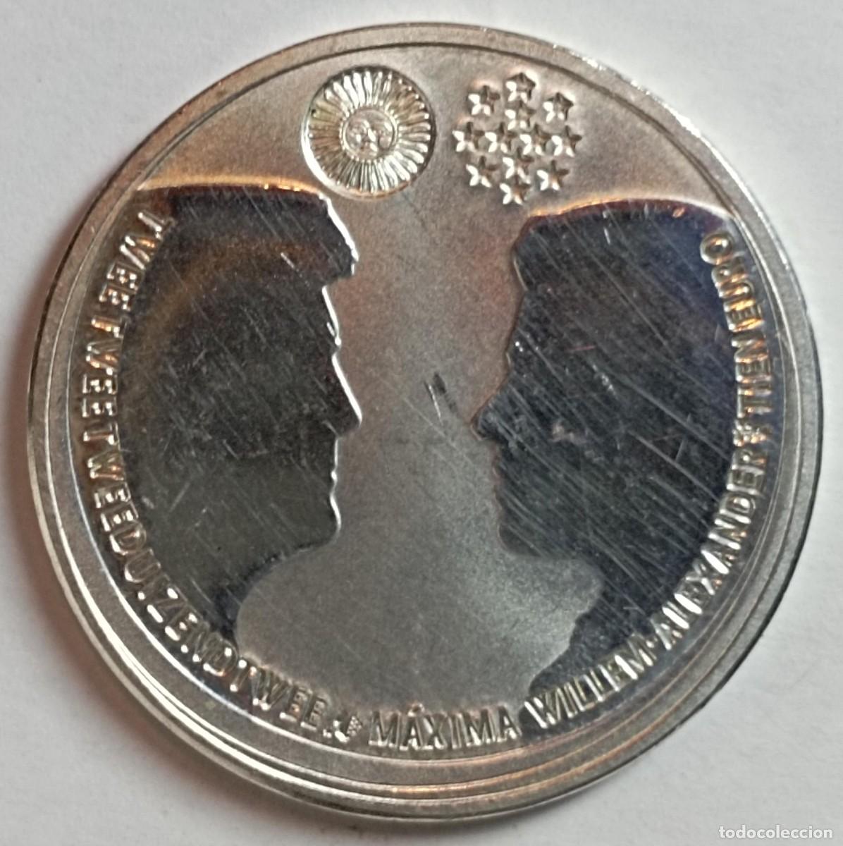 Monedas antiguas de Europa: Moneda de Holanda 10 euros del 2002 (Beatrix) de plata