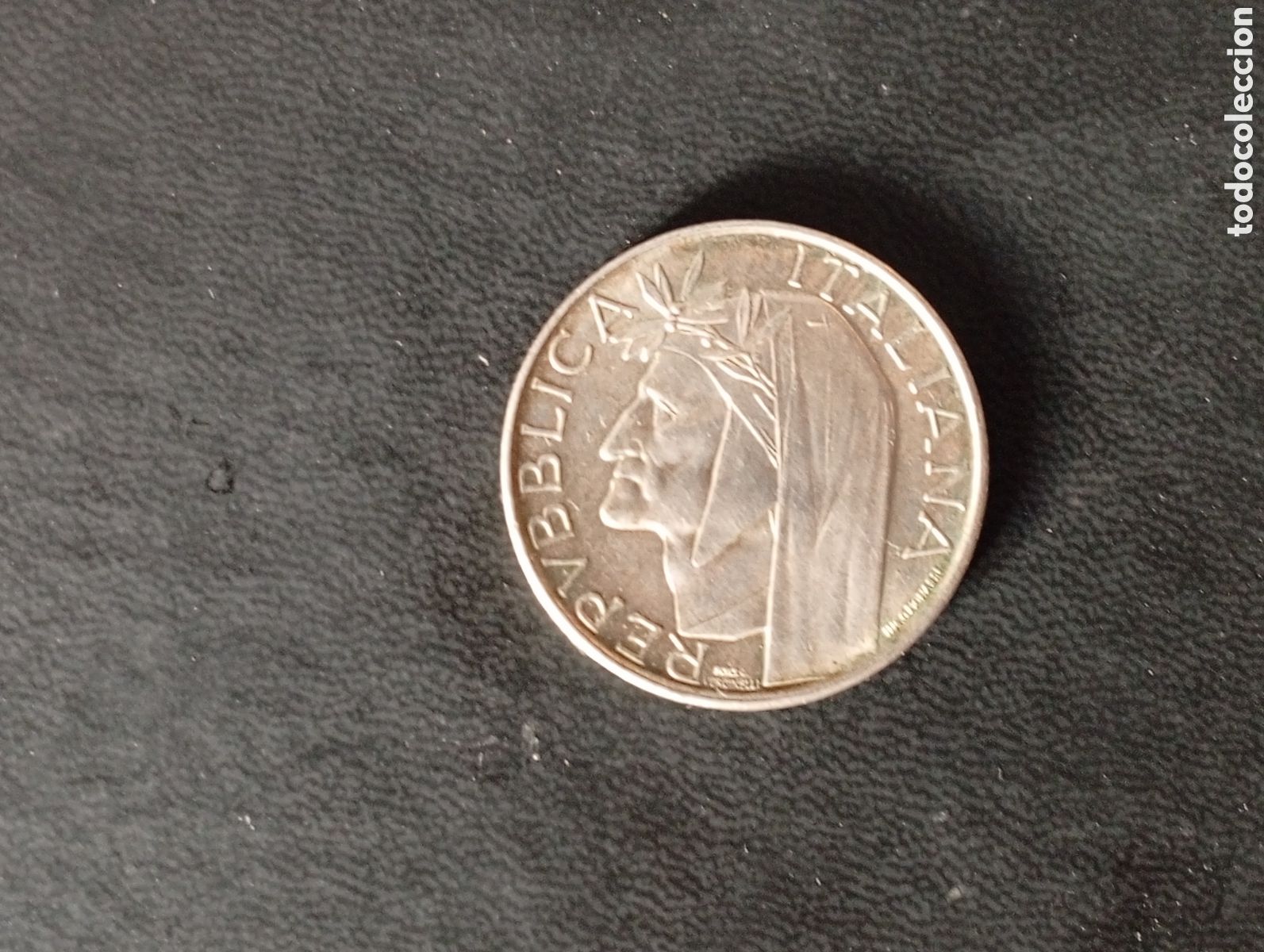 Monedas antiguas de Europa: Moneda de 500 liras plata It&agrave;lia km 100 p&egrave;so 11 gra s/c