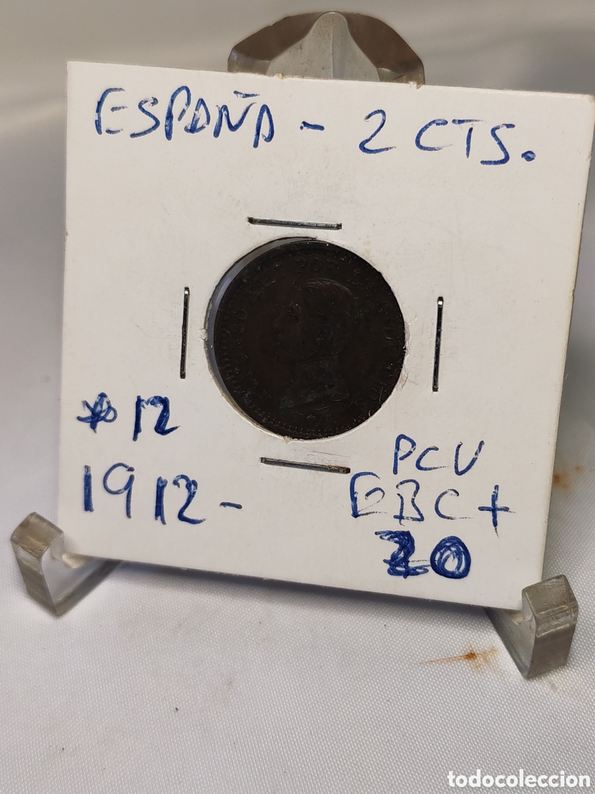 Monedas antiguas de Europa: Espa&ntilde;a. 2 centimos 1912. PCV.