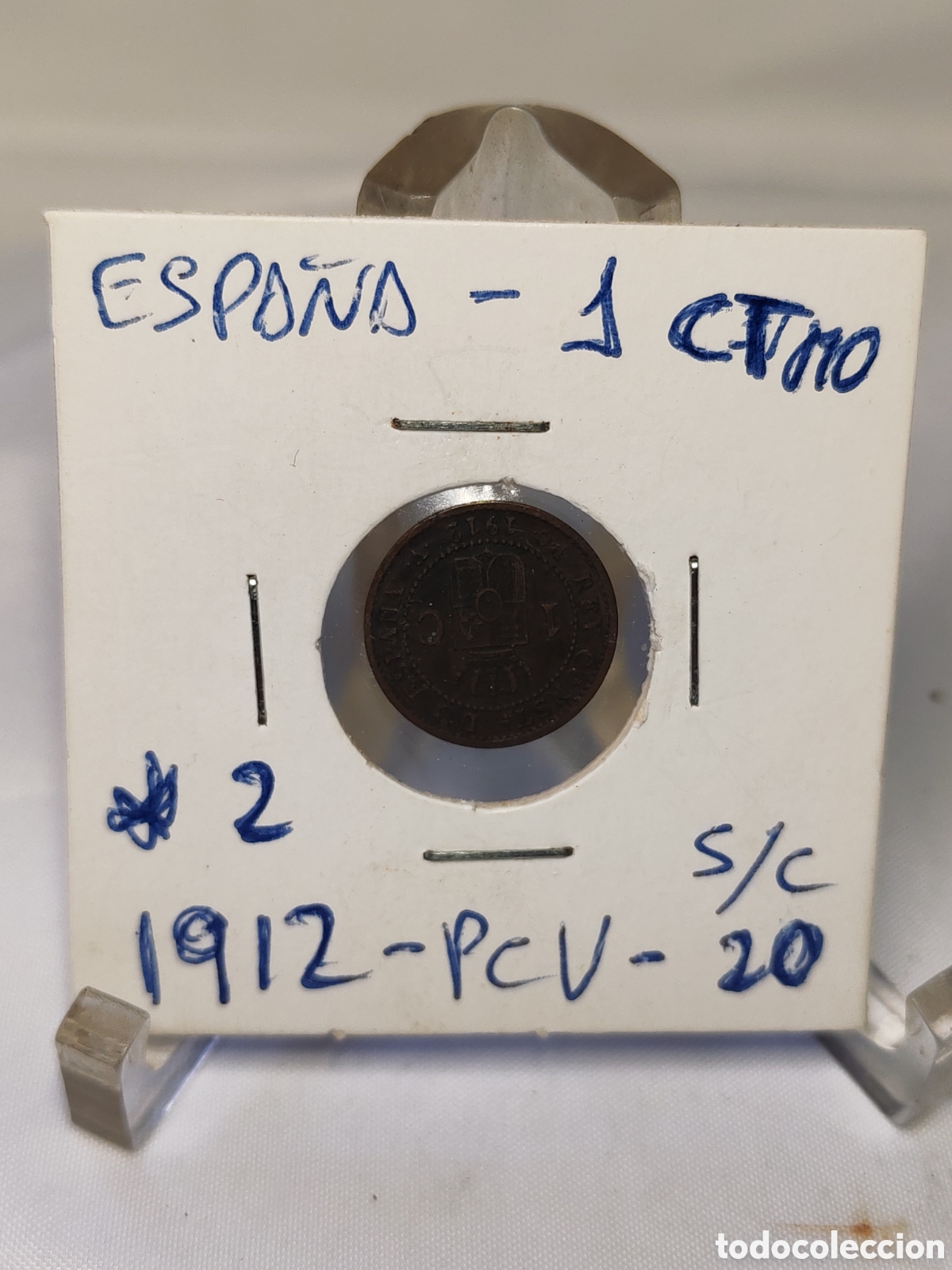 Monedas antiguas de Europa: Espa&ntilde;a. 1 centimo. 1912. PCV. S/C