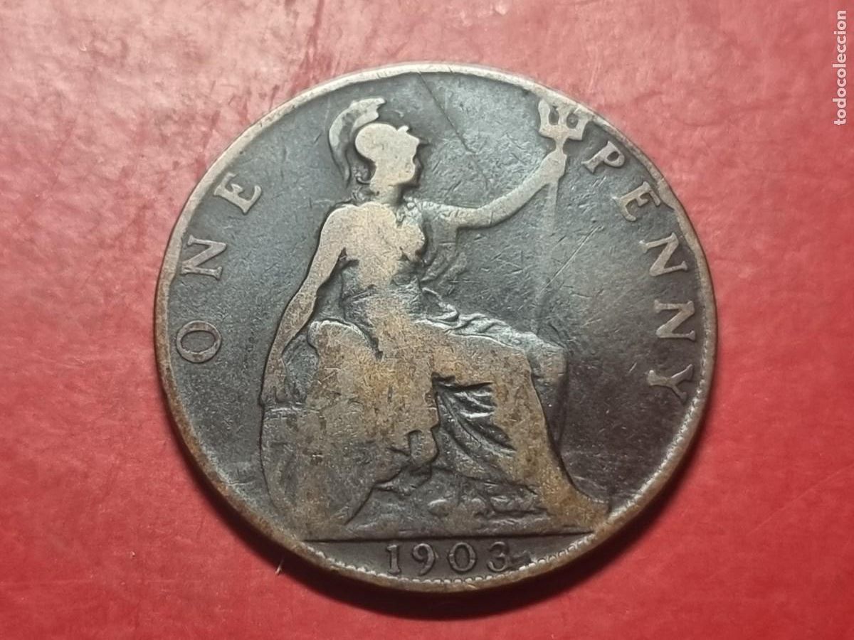 Monedas antiguas de Europa: 1 PENNY GRAN BRETA&Ntilde;A 1905 MBC