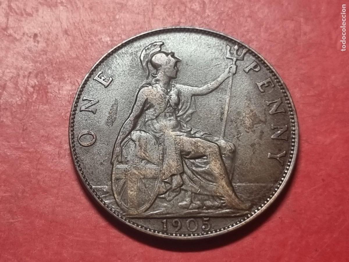 Monedas antiguas de Europa: 1 PENNY GRAN BRETA&Ntilde;A 1906 MBC