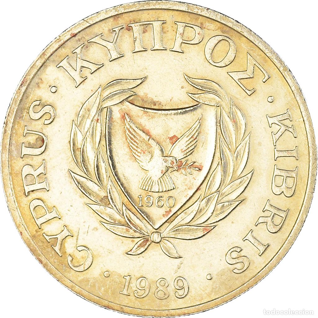 Monedas antiguas de Europa: [#1087231] Moneda, Chipre, 20 Cents, 1989