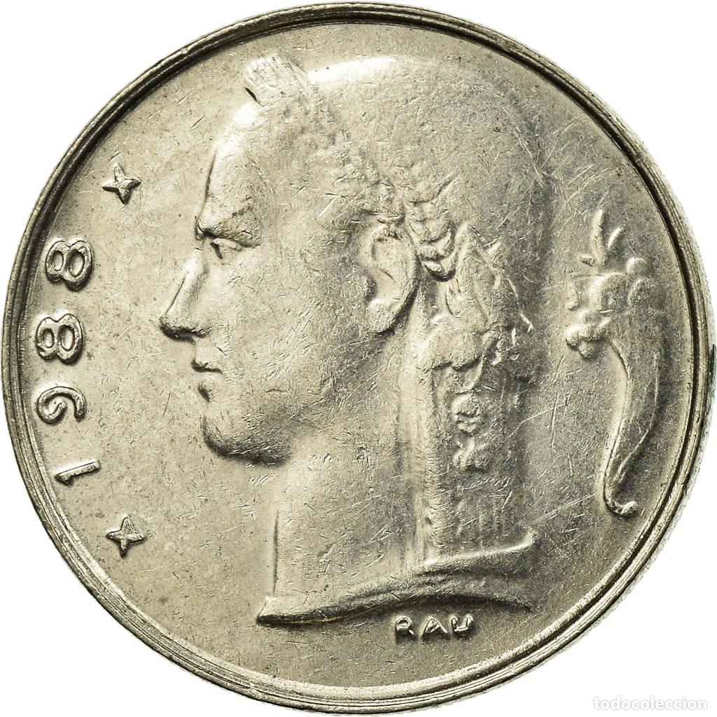 Monedas antiguas de Europa: [#697345] Moneda, B&eacute;lgica, Franc, 1988, MBC, Cobre - n&iacute;quel, KM:142.1