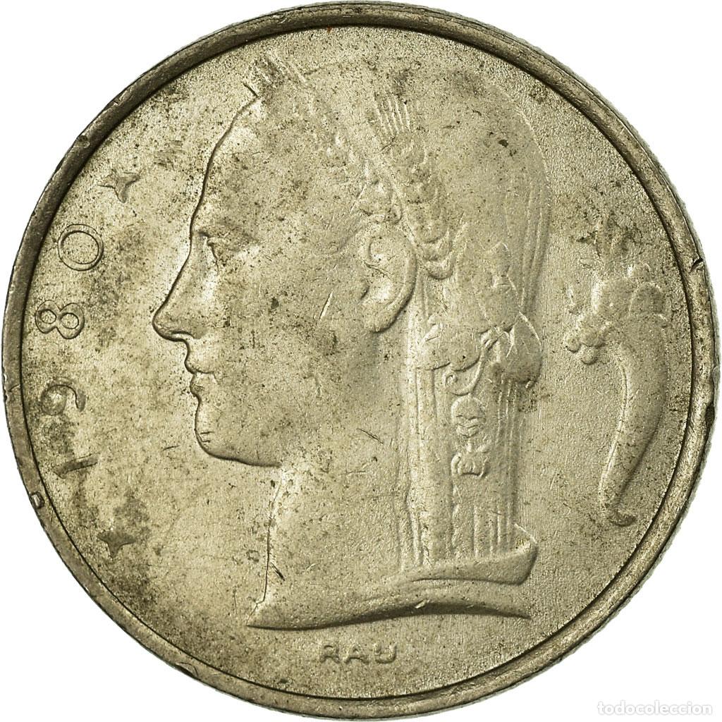 Monedas antiguas de Europa: [#703946] Moneda, B&eacute;lgica, 5 Francs, 5 Frank, 1980, MBC, Cobre - n&iacute;quel, KM:134.1
