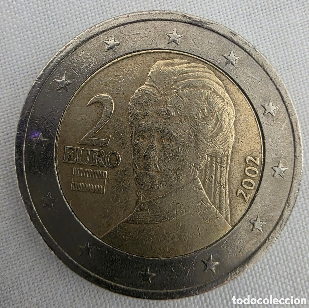 Monedas antiguas de Europa: Moneda de 2 euros. Austria. 2002