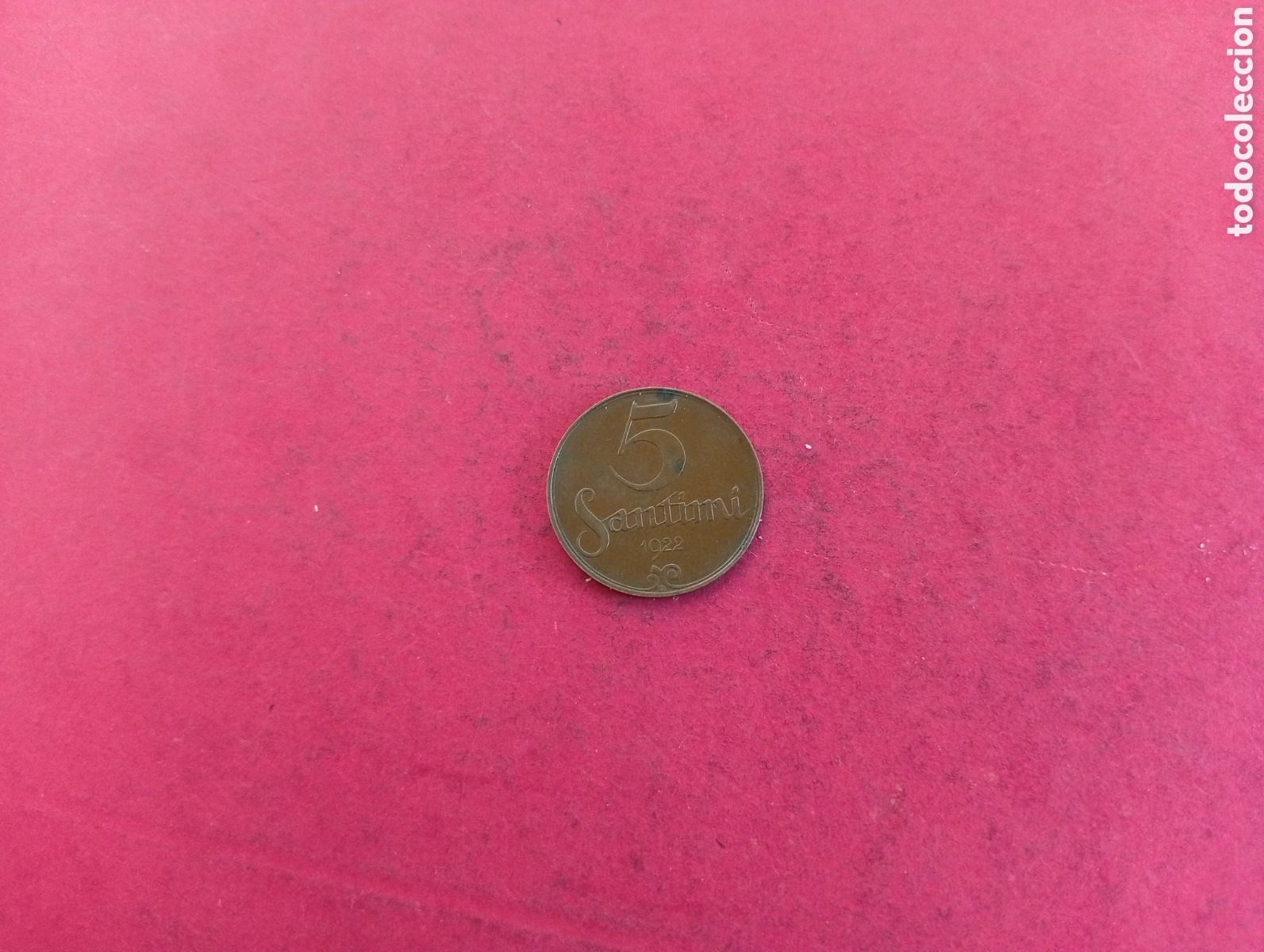 Monnaies anciennes de Europe: 5 santimi de Letonia 1922