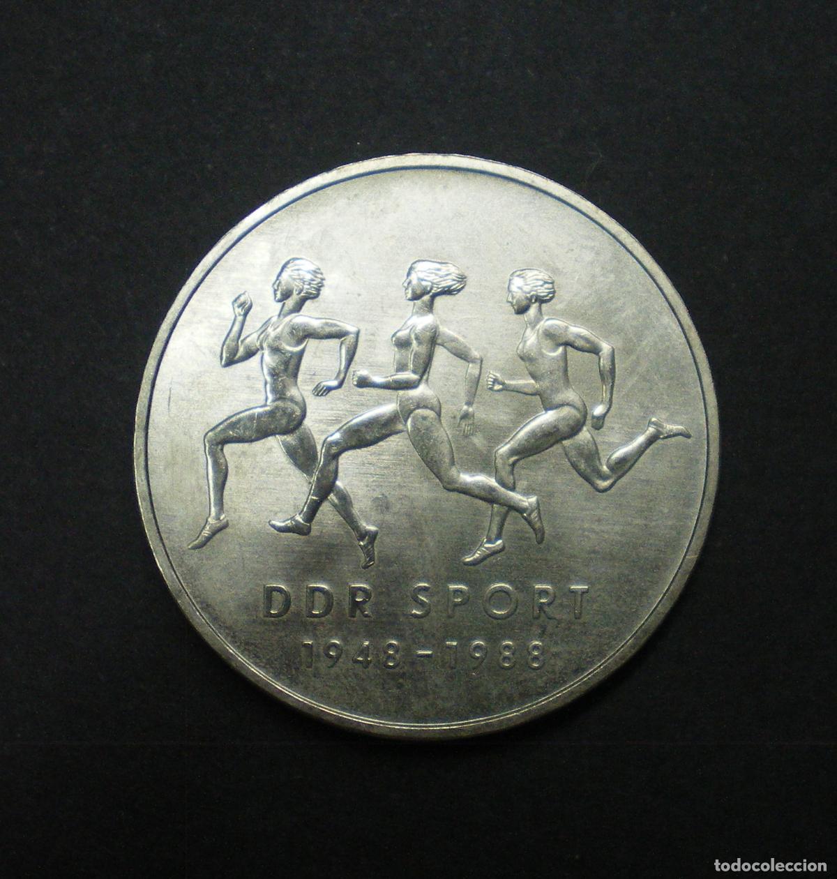 Monedas antiguas de Europa: ALEMANIA DEMOCRATICA (DDR) - 10 MARCOS - 1988 - SPORT