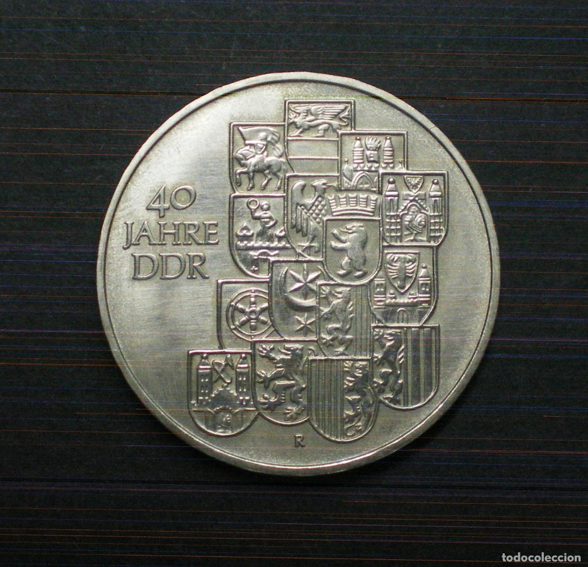 Monedas antiguas de Europa: ALEMANIA DEMOCRATICA (DDR) - 10 MARCOS - 1989 - 40 ANIVERSARIO