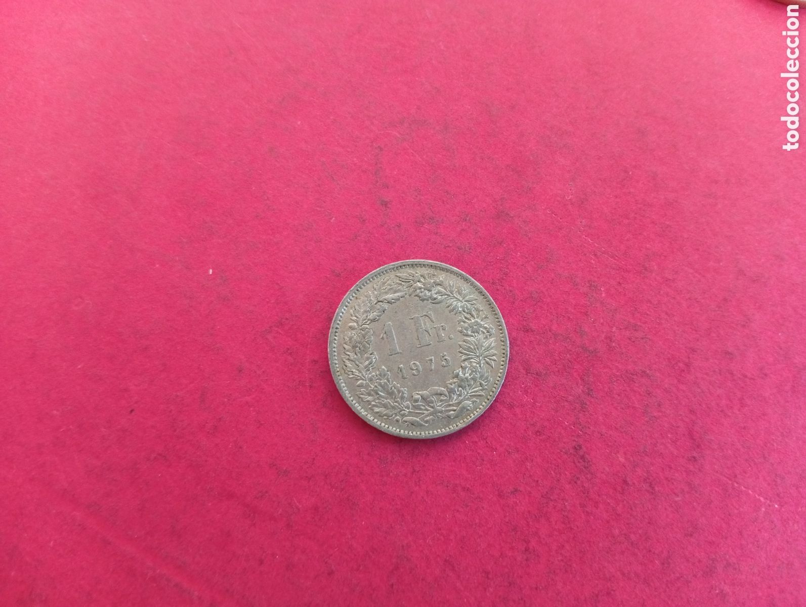 Monedas antiguas de Europa: 1 franco de Suiza 1975