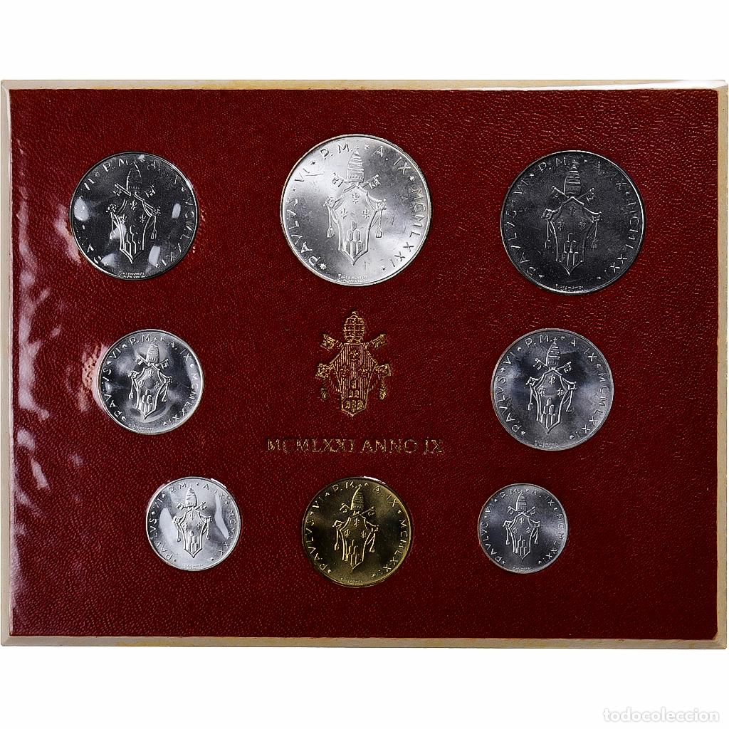 Monedas antiguas de Europa: [#1309699] Vaticano, Paul VI, Set 1 Lire - 500 Lire, 1971 (Anno IX), Rome, Sin