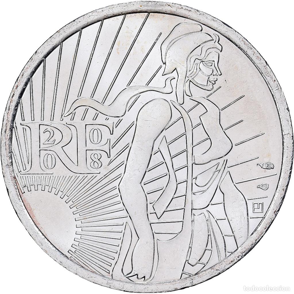 Monedas antiguas de Europa: [#1512731] Francia, 5 Euro, 2008, Monnaie de Paris, Semeuse, SC, Plata, KM:1534