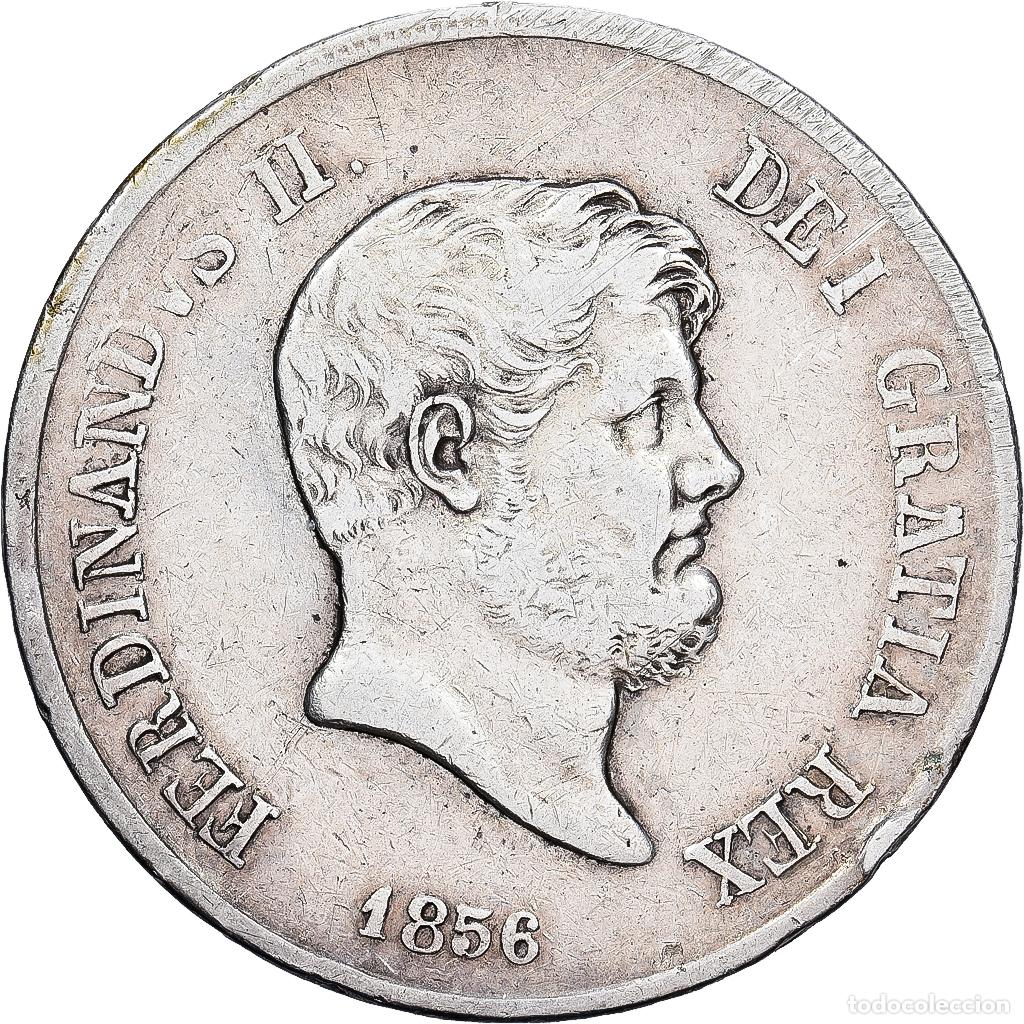 Monedas antiguas de Europa: [#1167369] Estados italianos, NAPLES, Ferdinando II, 120 Grana, 1856, Plata, BC+, KM:370