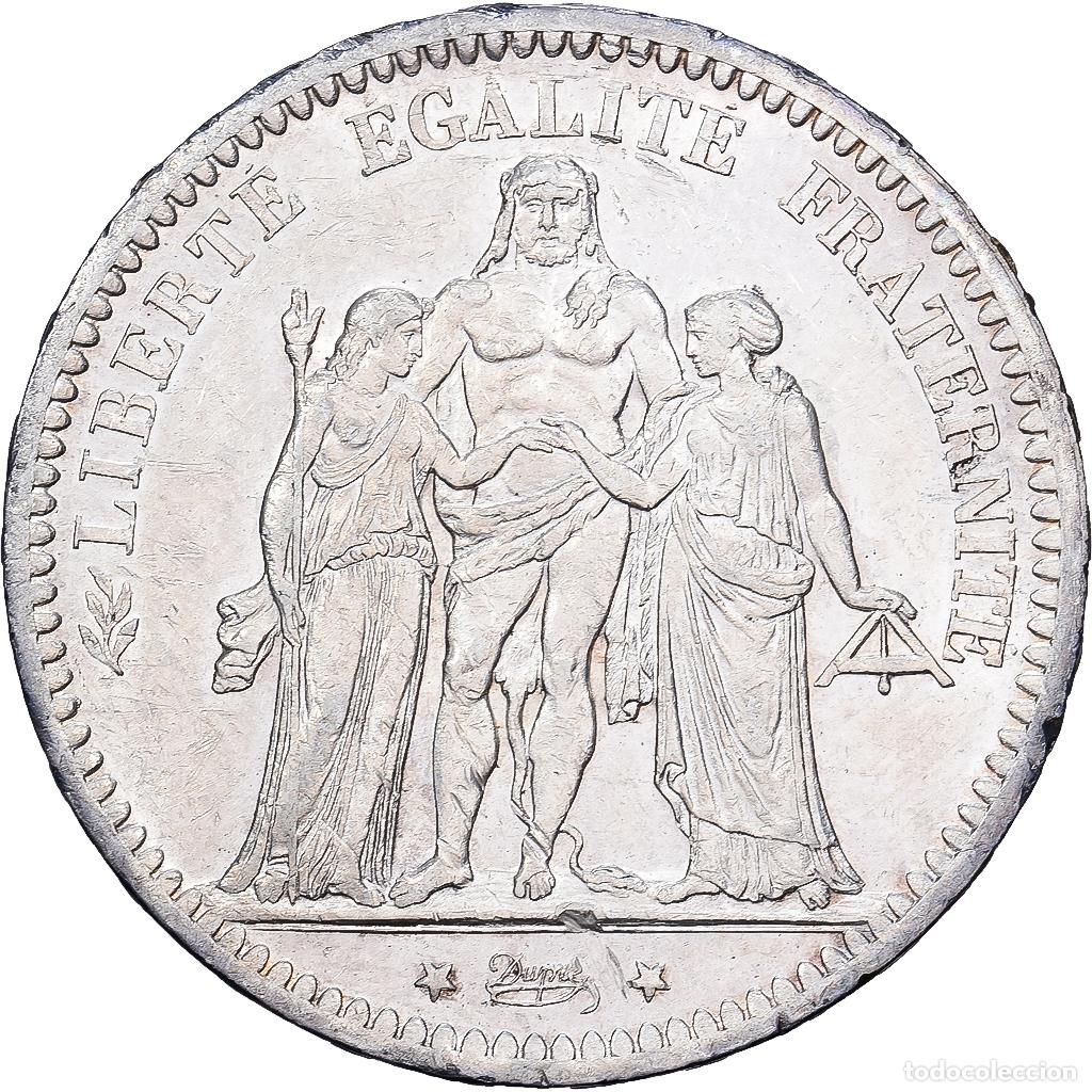 Monedas antiguas de Europa: [#1167393] Francia, 5 Francs, Hercule, 1873, Paris, Plata, MBC+, Gadoury:745a, KM:820.1