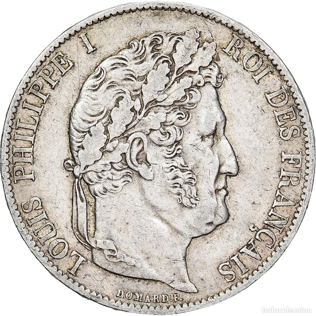 Monedas antiguas de Europa: [#1550913] Francia, Louis Philippe I, 5 Francs, 1846, Paris, Plata, MBC, Gadoury:678a