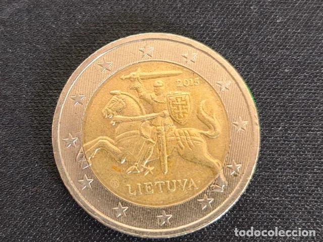 Monedas antiguas de Europa: 2 euros lituania con error - Foto 1