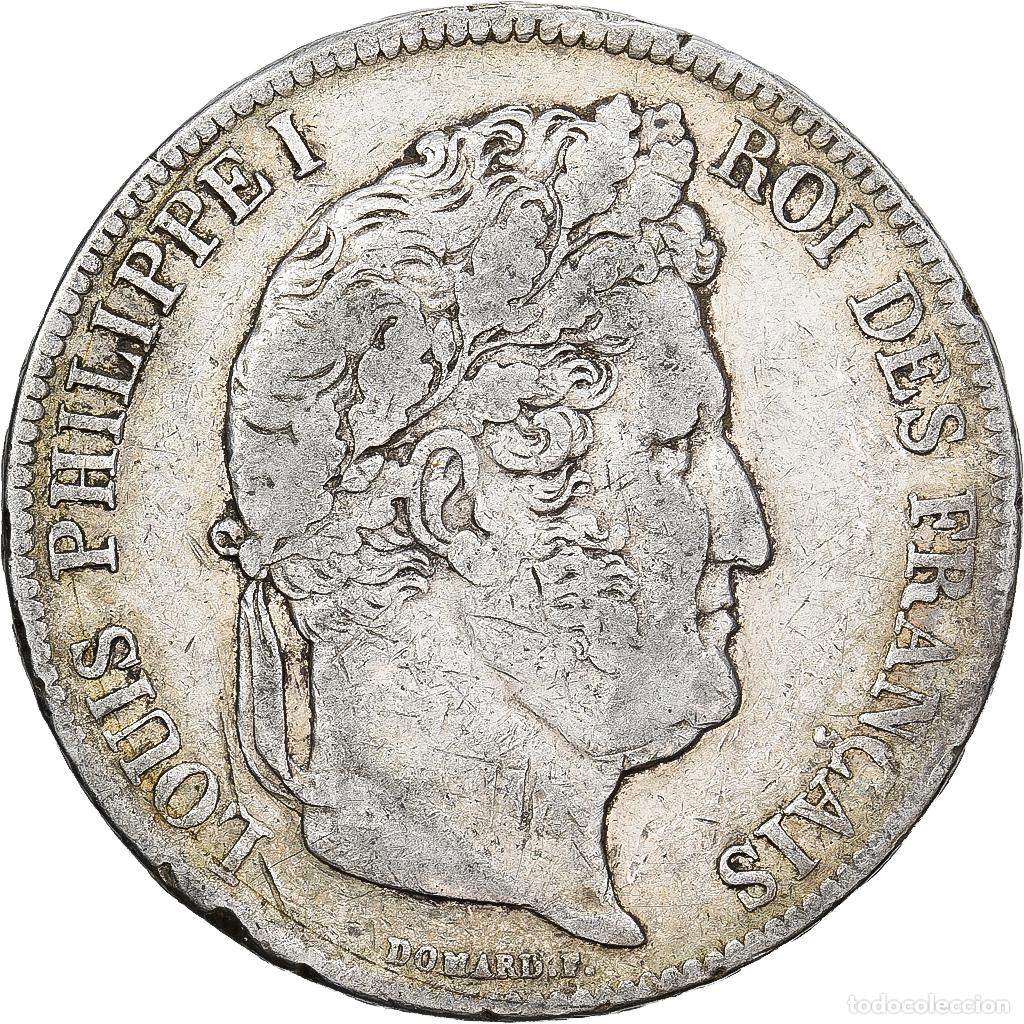 Monedas antiguas de Europa: [#1550951] Francia, Louis Philippe I, 5 Francs, 1838, Paris, Plata, BC+, Gadoury:678