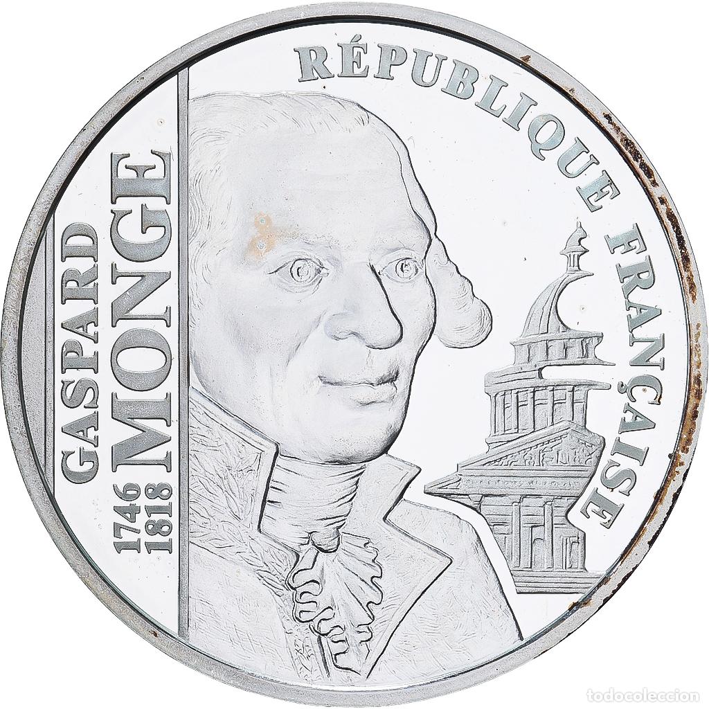 Monedas antiguas de Europa: [#1167561] Francia, 100 Francs, Gaspard MONGE, 1998, Prueba, Plata, EBC, Gadoury:C85