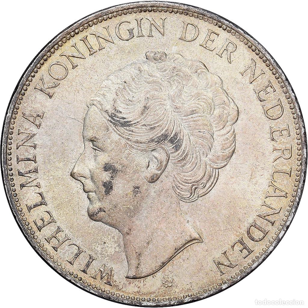 Monedas antiguas de Europa: [#1167371] Pa&iacute;ses Bajos, Wilhelmina I, 2-1/2 Gulden, 1938, Plata, MBC+, KM:165