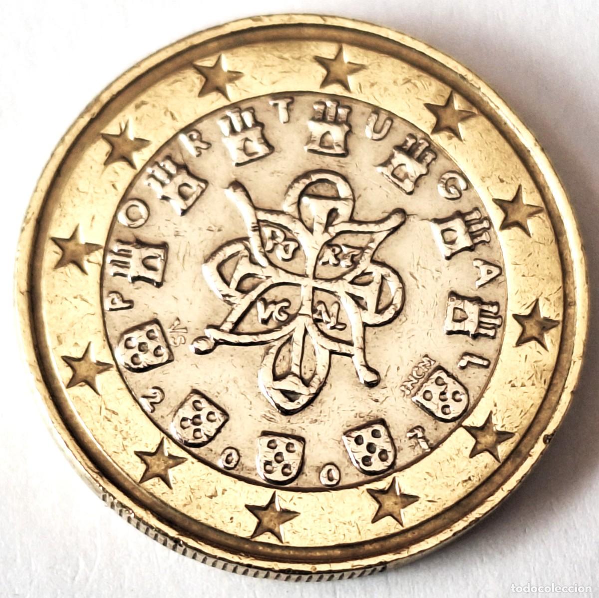 Monedas antiguas de Europa: PORTUGAL - MONEDA DE 1 EURO DEL A&Ntilde;O 2007 -- BIEN CONSERVADA