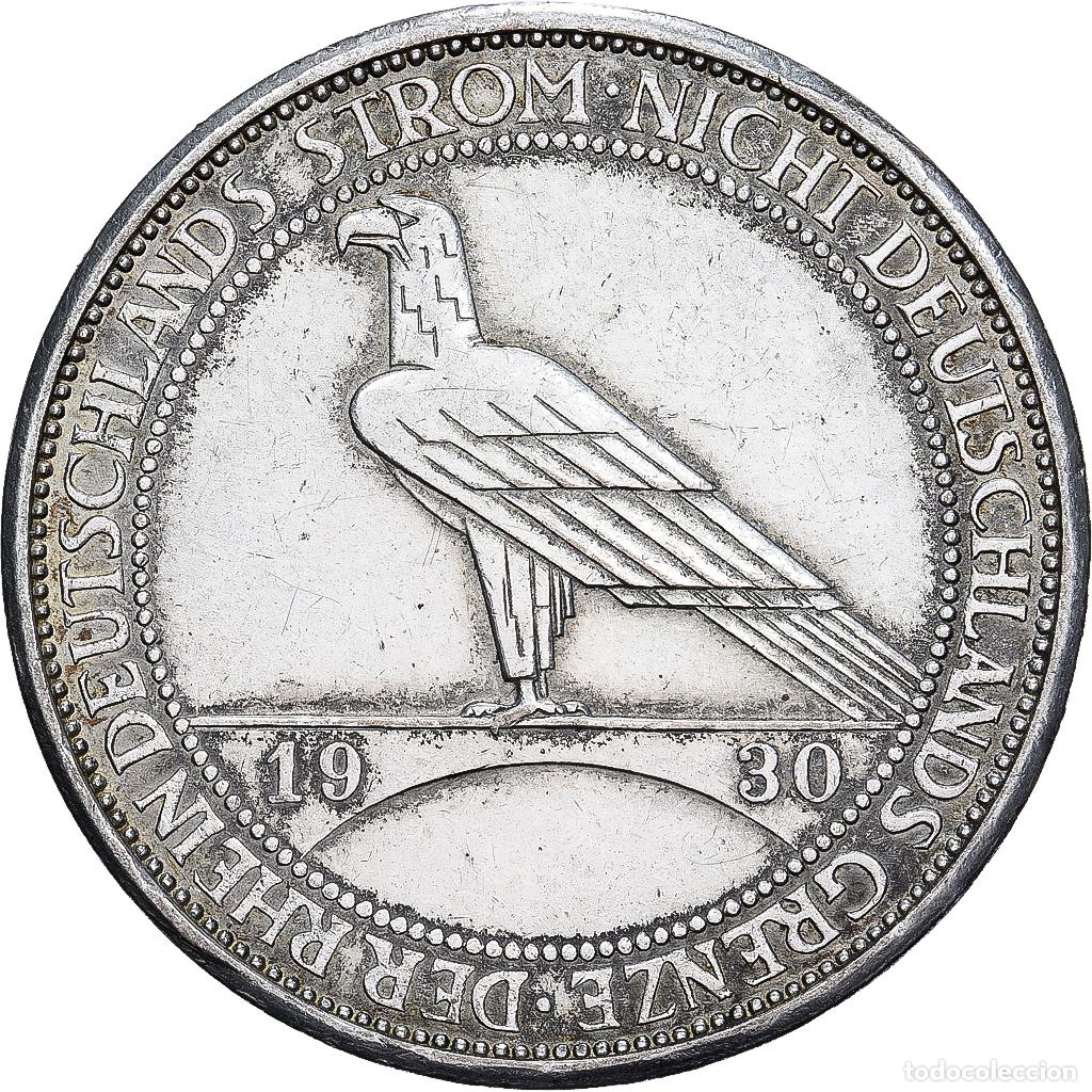 Monedas antiguas de Europa: [#1167480] ALEMANIA - REP&Uacute;BLICA DE WEIMAR, 3 Mark, 1930, Stuttgart, Plata, MBC+