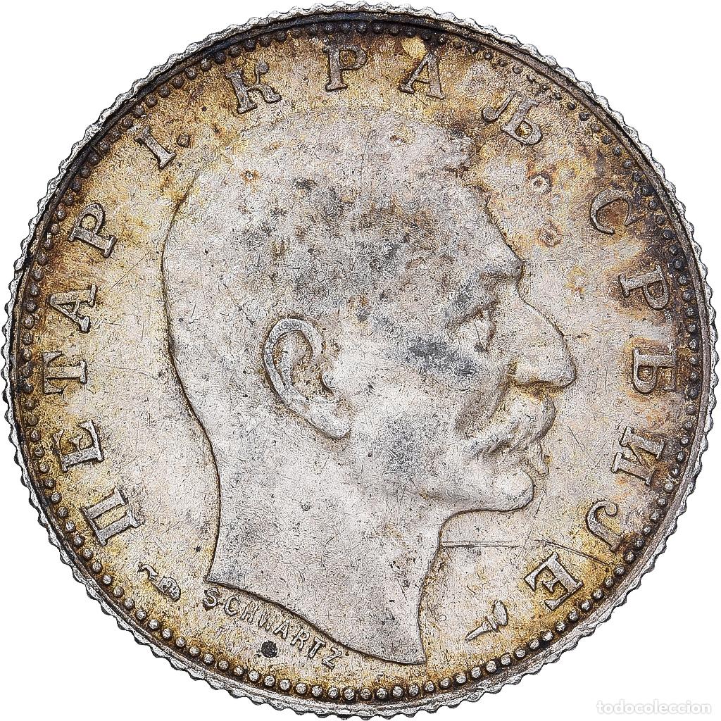 Monedas antiguas de Europa: [#1167197] Serbia, Peter I, Dinar, 1915, Paris, Plata, MBC+, KM:25.3