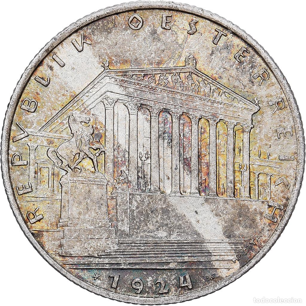 Monedas antiguas de Europa: [#1167211] Austria, Schilling, 1924, Vienna, Plata, EBC, KM:2835