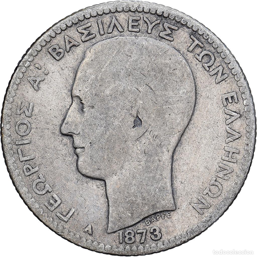 Monedas antiguas de Europa: [#1167219] Moneda, Grecia, George I, Drachma, 1873, Paris, BC, Plata, KM:38