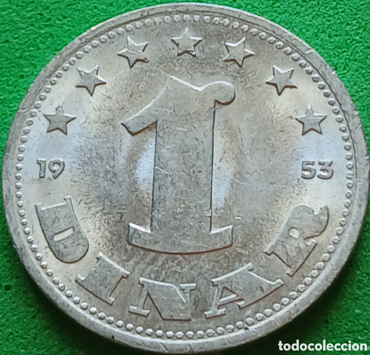 Monedas antiguas de Europa: Yugoslavia 1 dinar 1953 km#30