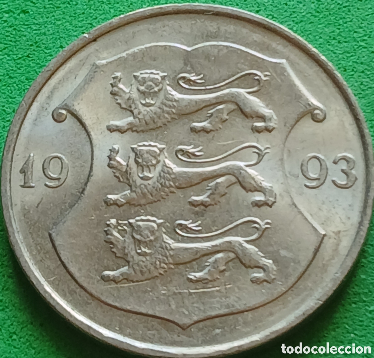 Monedas antiguas de Europa: Estonia 1 corona 1993 km#28