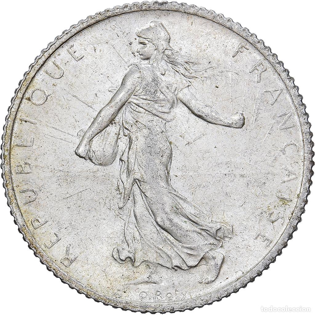 Monedas antiguas de Europa: [#1167257] Francia, Franc, Semeuse, 1912, Paris, Plata, MBC+, Gadoury:467, KM:844.1
