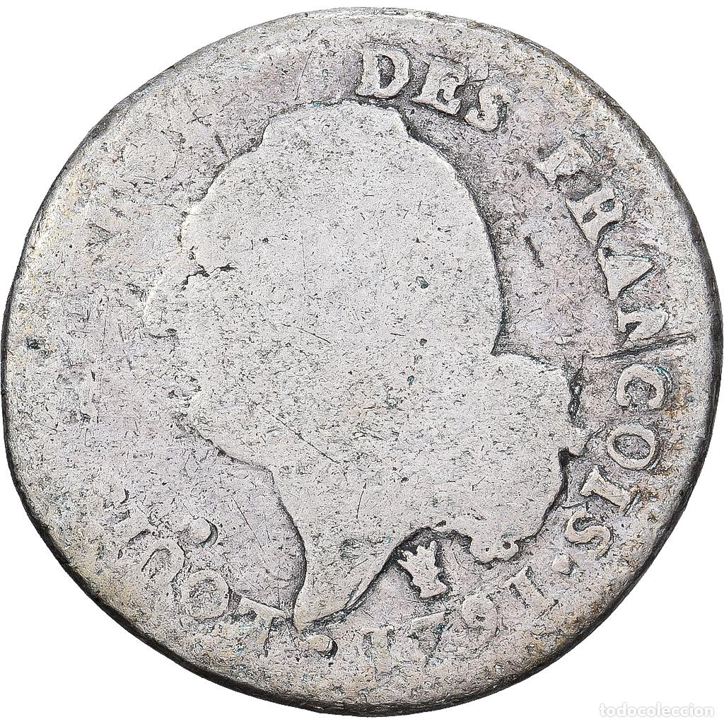 Monedas antiguas de Europa: [#1167260] Francia, Louis XVI, 15 Sols, 1/8 ECU, 15 sols fran&ccedil;ois, 1791, Limoges, Plata