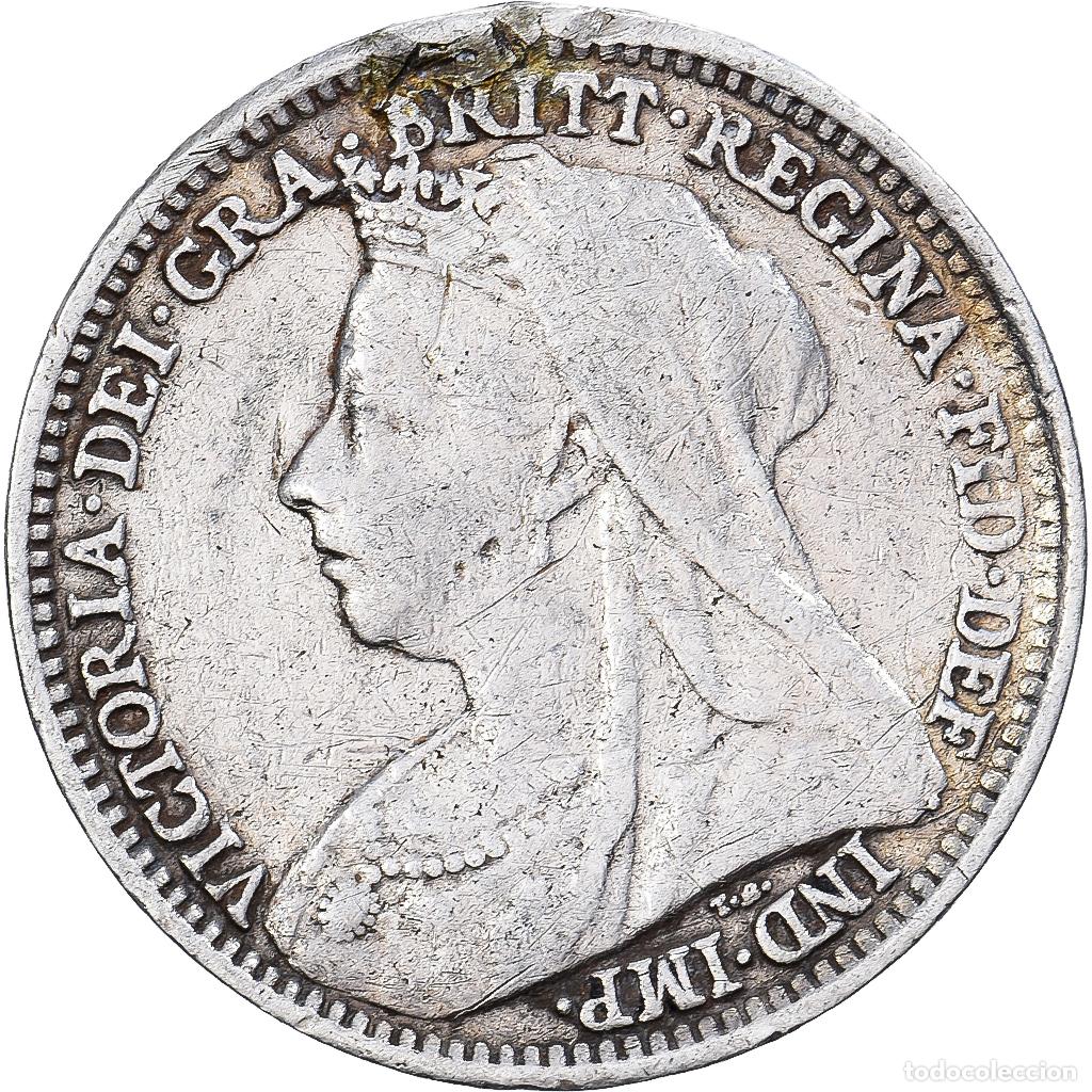 Monedas antiguas de Europa: [#1167298] Gran Breta&ntilde;a, Victoria, 3 Pence, 1895, Plata, BC, KM:777