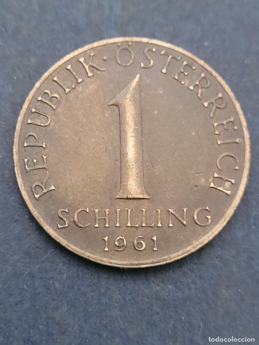 Monedas antiguas de Europa: Moneda 1 chel&iacute;n 1961 Austria - Foto 2