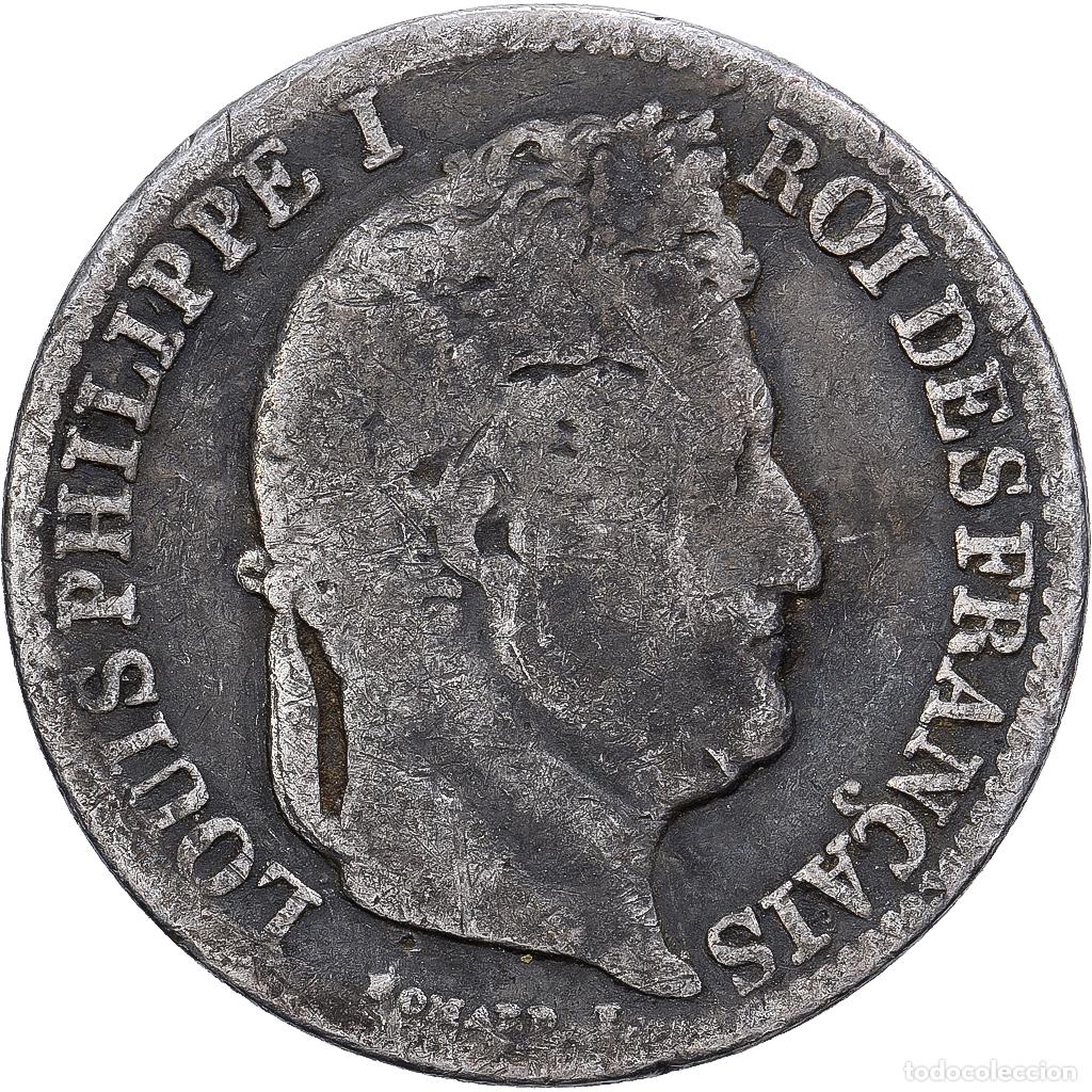 Monedas antiguas de Europa: [#1167340] Francia, 50 Centimes, Louis-Philippe, 1845, Rouen, Plata, BC+, Gadoury:410