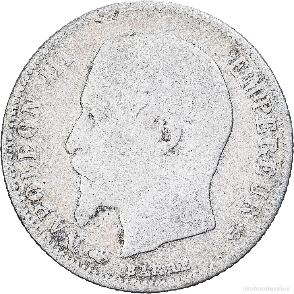 Monedas antiguas de Europa: [#1167344] Francia, Napoleon III, 50 Centimes, Napol&eacute;on III, 1859, Paris, Plata, BC+