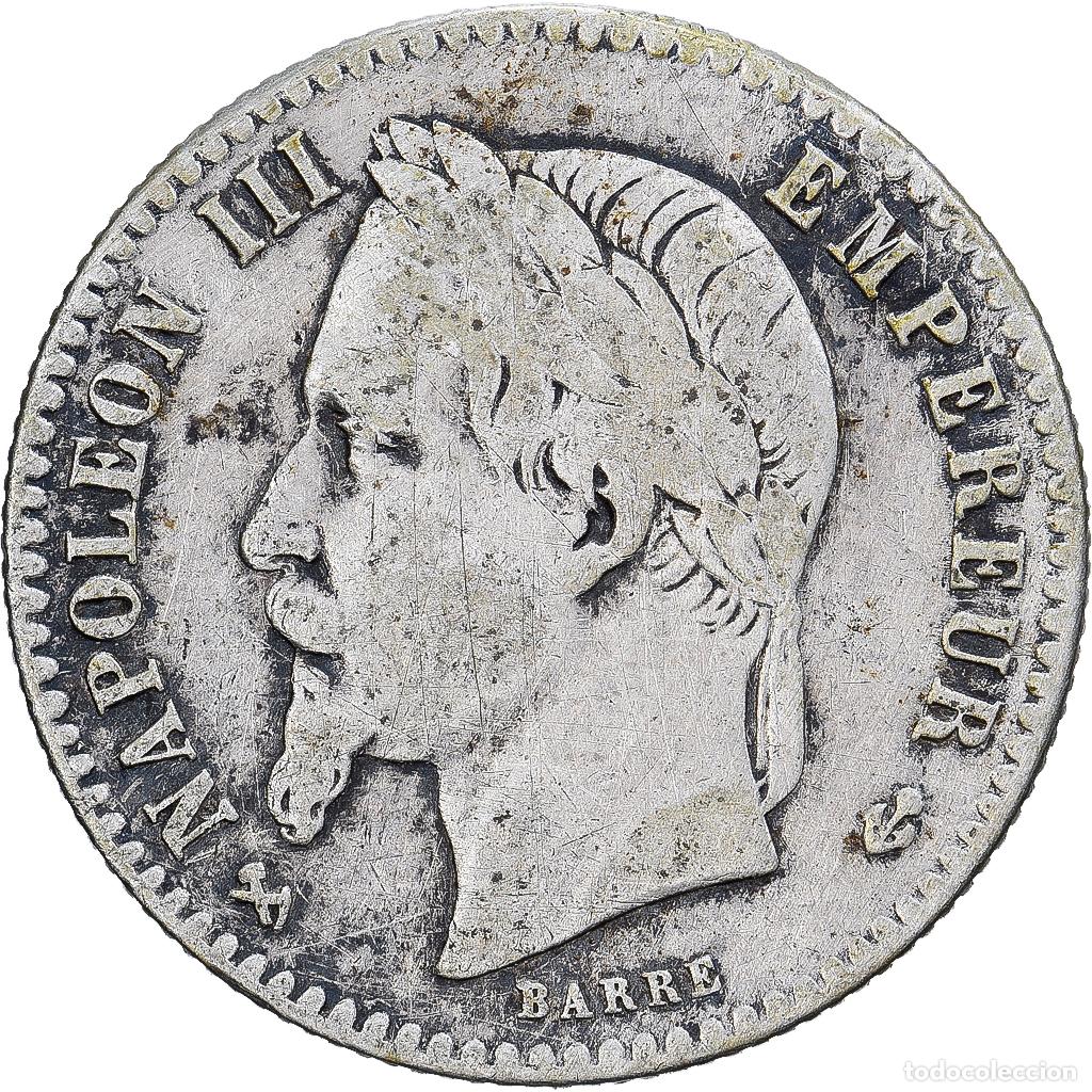 Monedas antiguas de Europa: [#1167345] Francia, Napoleon III, 50 Centimes, 1864, Bordeaux, Plata, BC+, Gadoury:417