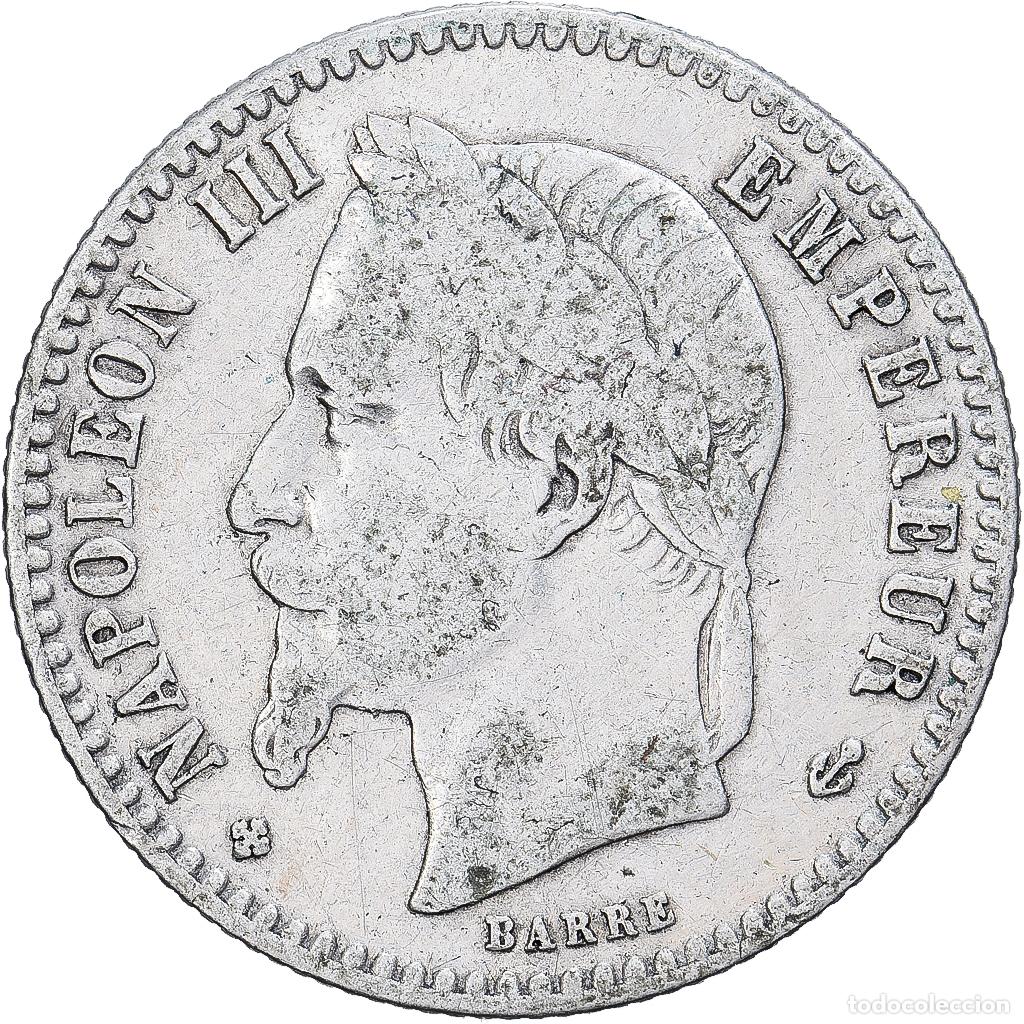 Monedas antiguas de Europa: [#1167346] Francia, 50 Centimes, Napol&eacute;on III, 1864, Strasbourg, Plata, BC+, Gadoury:417