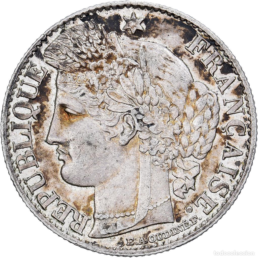 Monedas antiguas de Europa: [#1167353] Francia, 50 Centimes, C&eacute;r&egrave;s, 1895, Paris, Plata, MBC, Gadoury:419a, Le