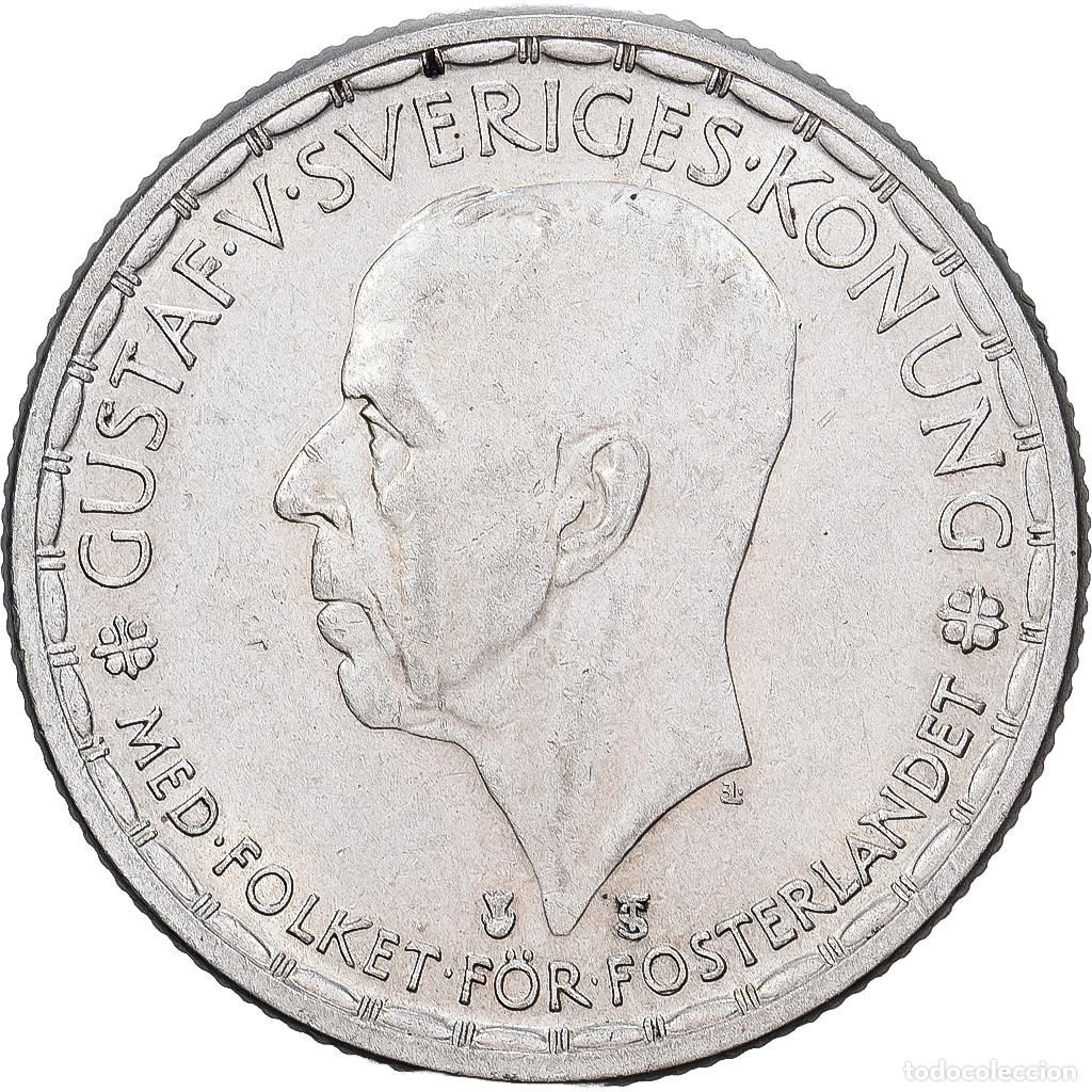 Monedas antiguas de Europa: [#1167396] Suecia, Gustaf V, 2 Kronor, 1950, Plata, EBC, KM:815