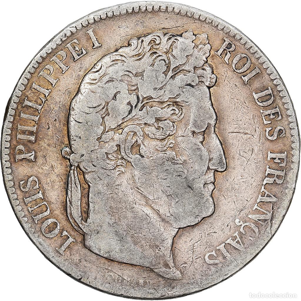 Monedas antiguas de Europa: [#1550916] Francia, Louis Philippe I, 5 Francs, 1841, Paris, Plata, BC+, Gadoury:678