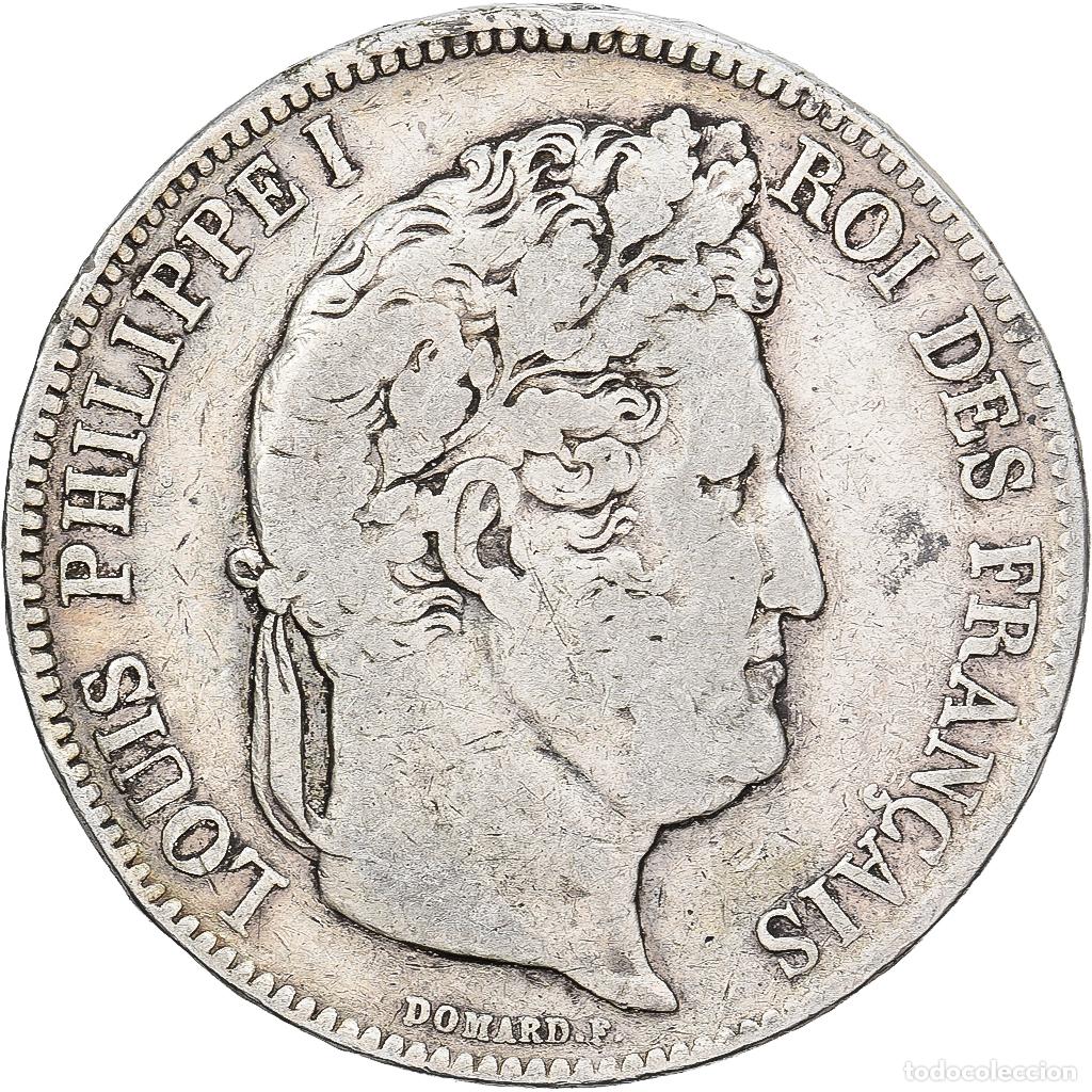 Monedas antiguas de Europa: [#1550917] Francia, Louis Philippe I, 5 Francs, 1832, Lyon, Plata, BC+, Gadoury:678