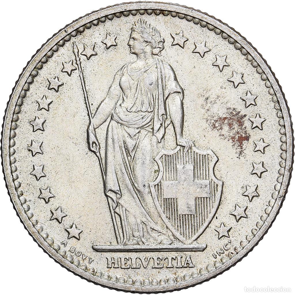 Monedas antiguas de Europa: [#1167517] Suiza, 2 Francs, 1967, Bern, Plata, EBC, KM:21